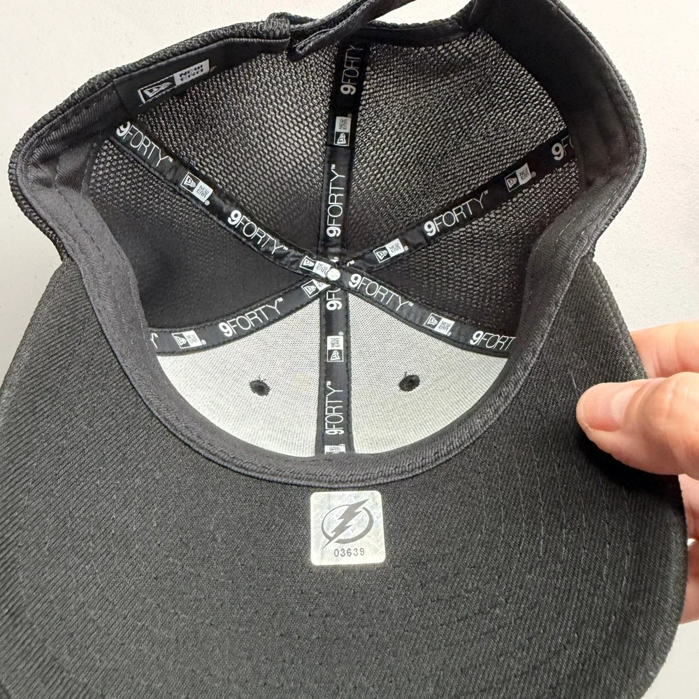 Tampa Bay Lightning New Era Black 9FORTY Nikita Kucherov Signed
